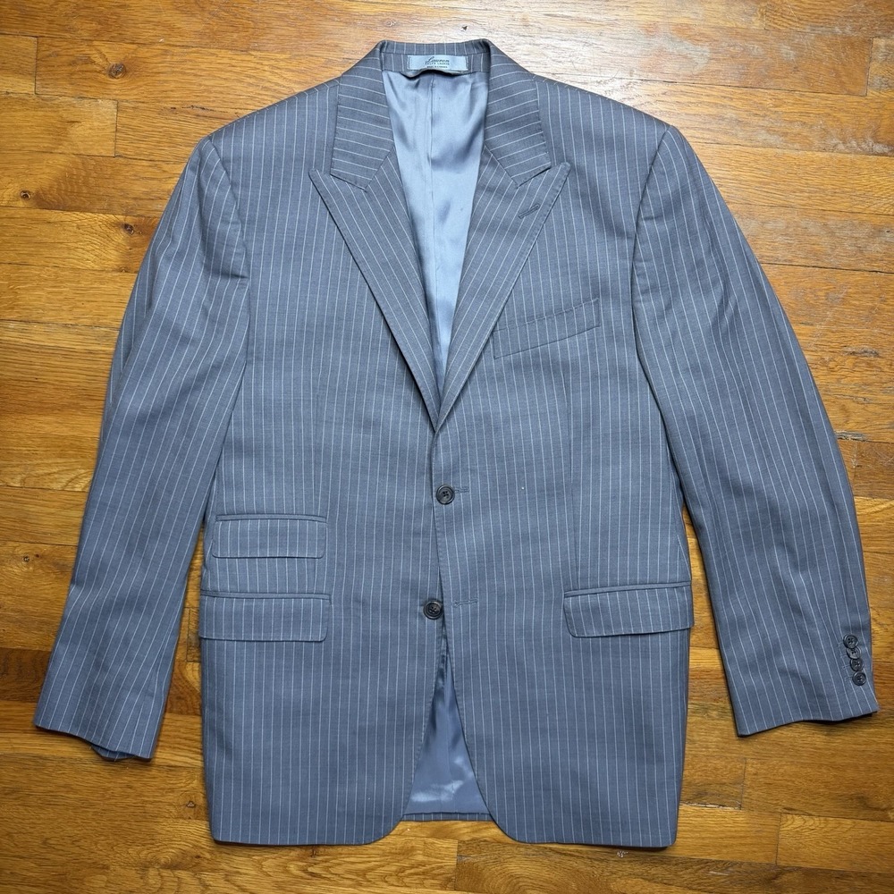 LAUREN Ralph Lauren 100% Wool Blazer Sport Coat 40R Gray Canada Old‎ Money